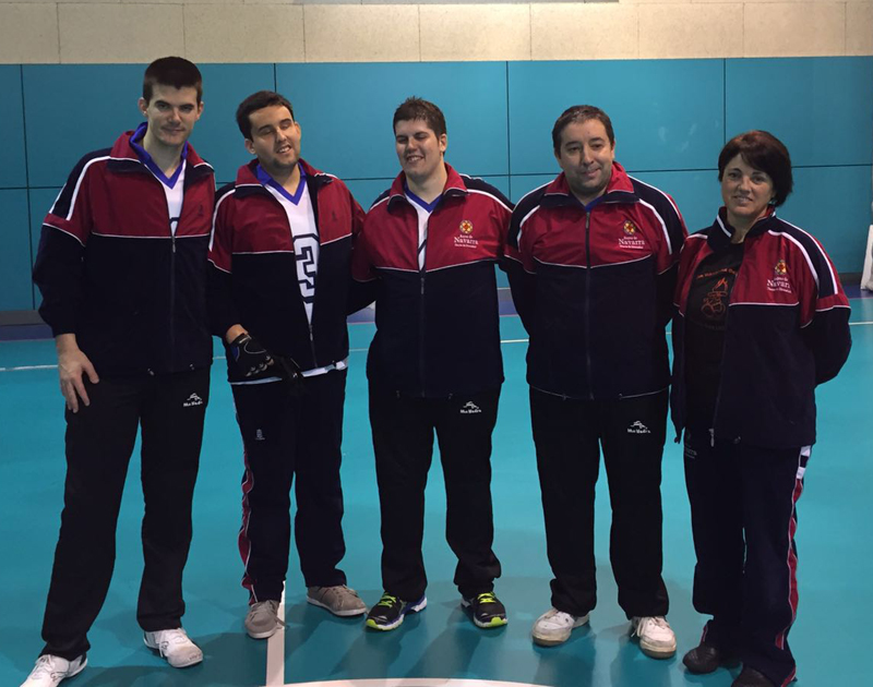 El equipo navarro de Goalball, en la Fase de Ascenso a Segunda Divisi&oacute;n.